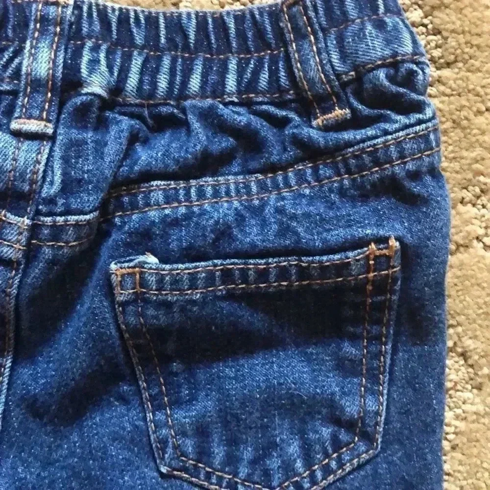 Tommy Hilfiger kids jeans 18M Elastic waist with zipper in one snap - Picture 3 of 6